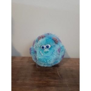 Ty Beanie Ballz Sulley Sully Disney Plush Monsters Inc Pixar Round Ball 2014 Euc